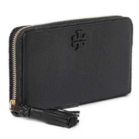 ⚠️LAST 1⚠️ Tory Burch Taylor Zip LG Wallet Black - Picture 6 of 10